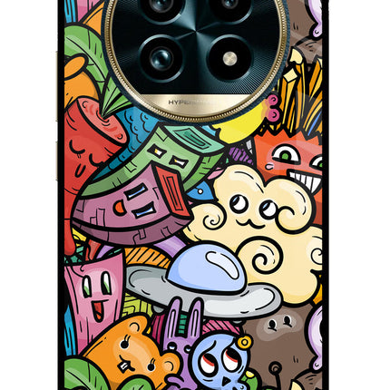 Veggie Doodle Realme 13 Pro+ 5G Glass Case