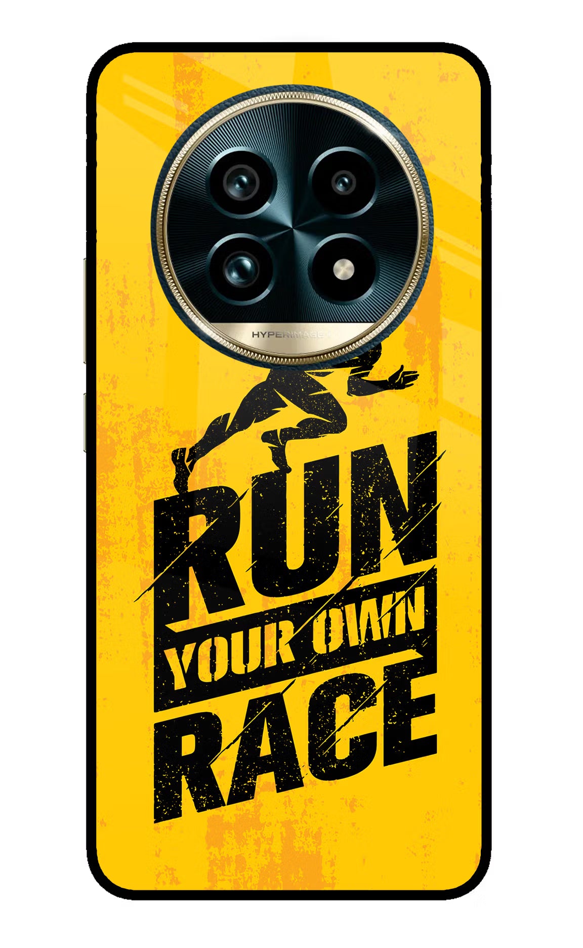 Run Your Own Race Realme 13 Pro+ 5G Glass Case Back Cover by Casekaro