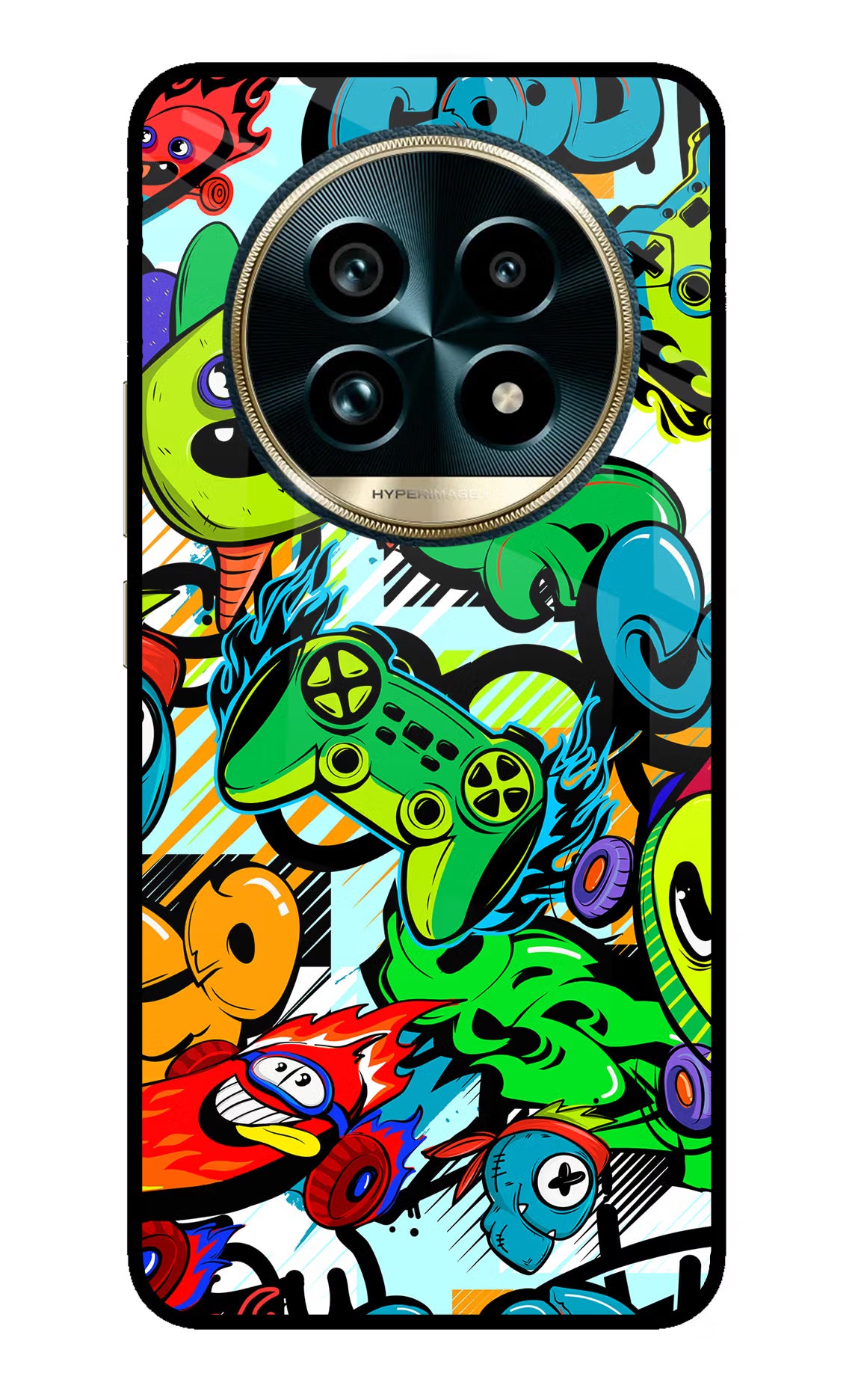 Game Doodle Realme 13 Pro+ 5G Glass Case Back Cover by Casekaro