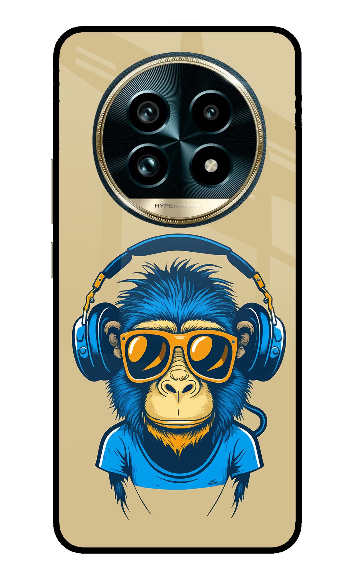 Monkey Headphone Realme 13 Pro+ 5G Glass Case Back Cover by Casekaro