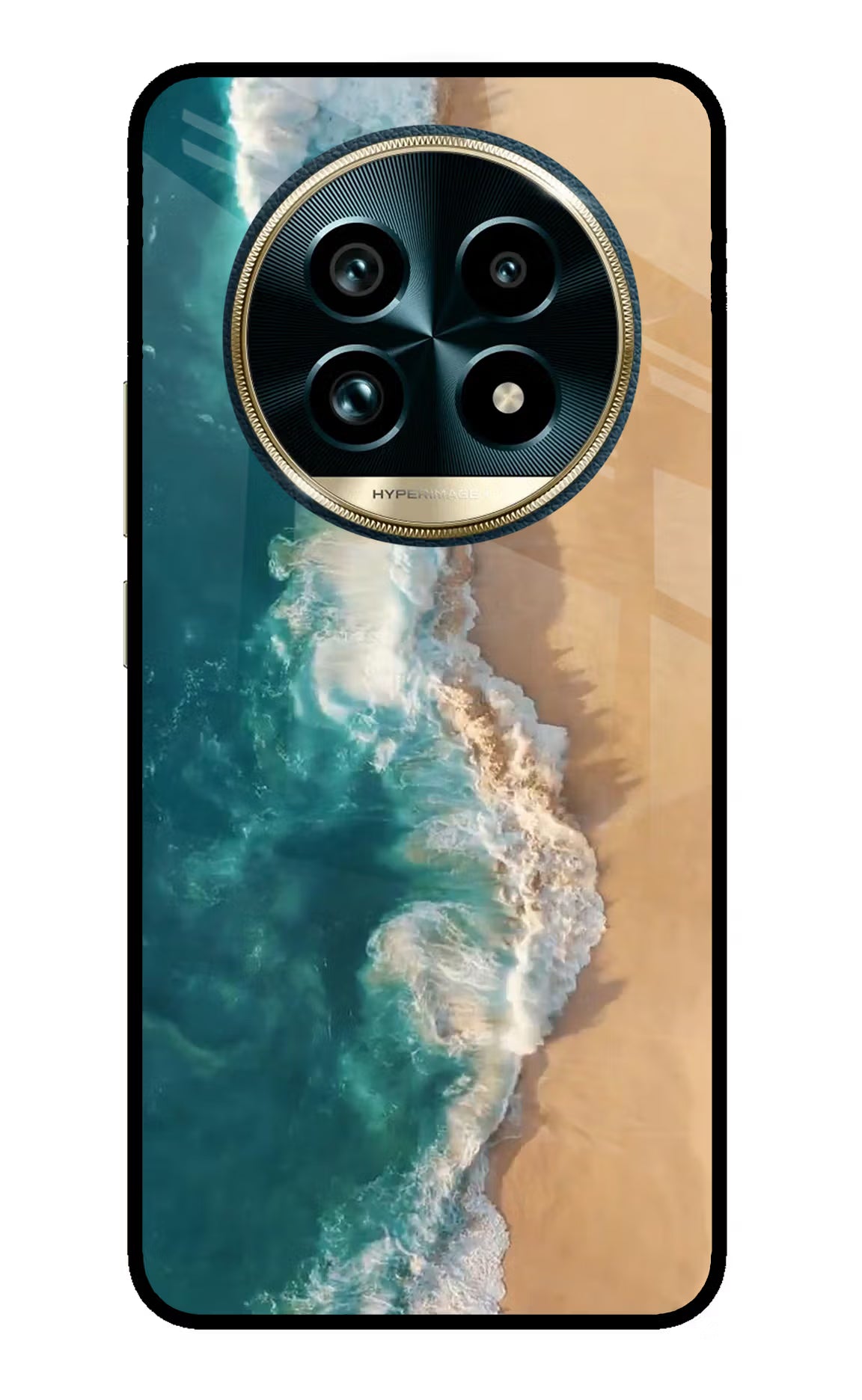 Ocean Beach Realme 13 Pro+ 5G Glass Case Back Cover by Casekaro