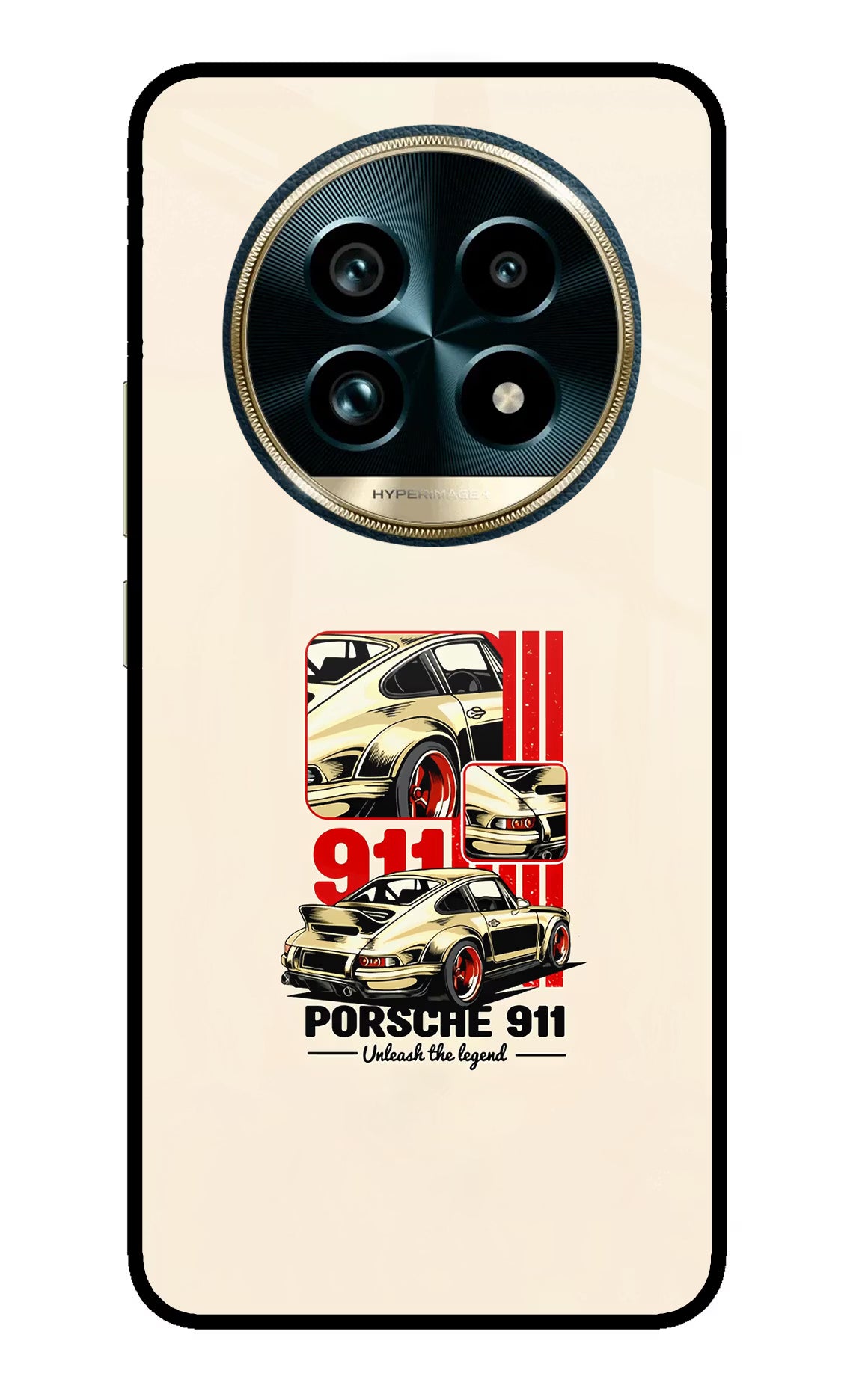 Classic Porsche 911 Realme 13 Pro+ 5G Glass Case Back Cover by Casekaro