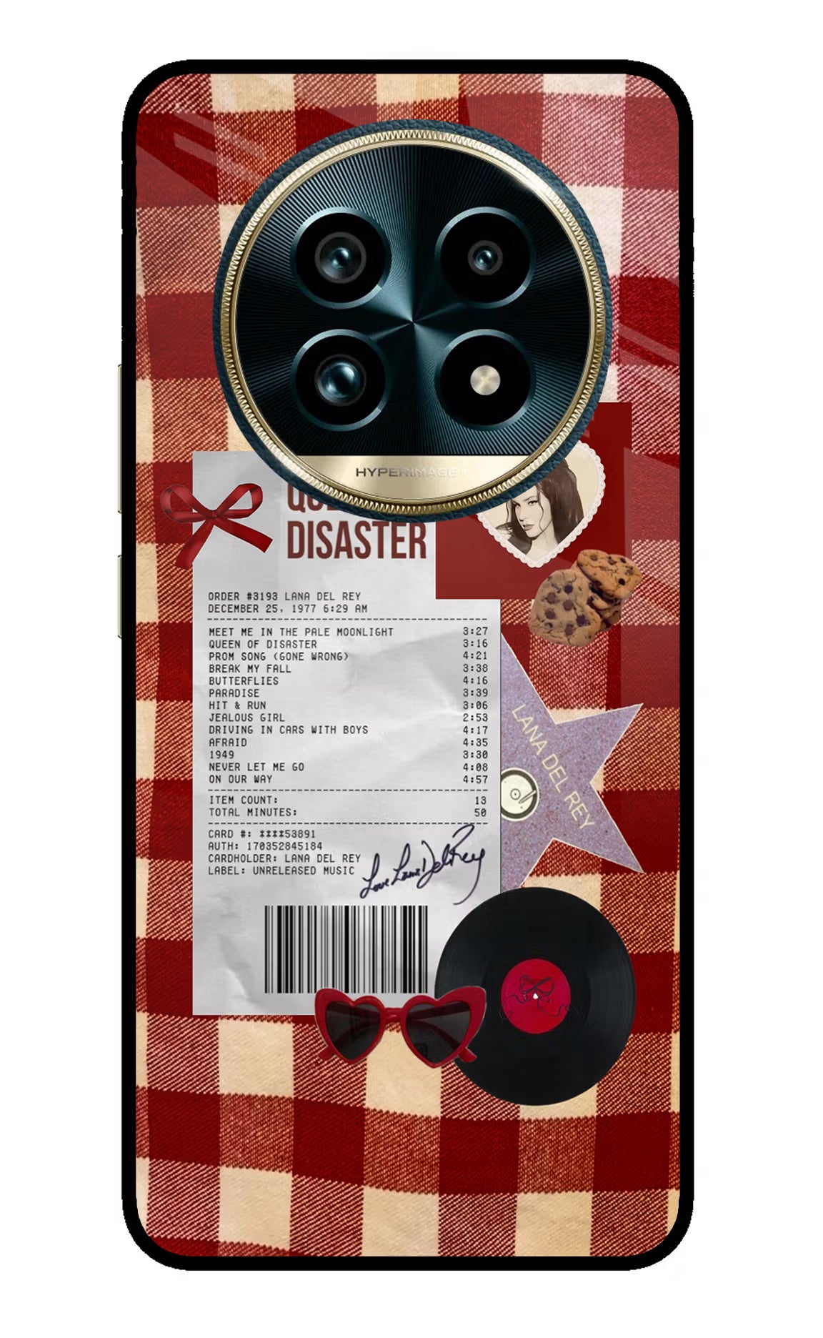 Queen of Disaster Realme 13 Pro+ 5G Glass Case Back Cover by Casekaro