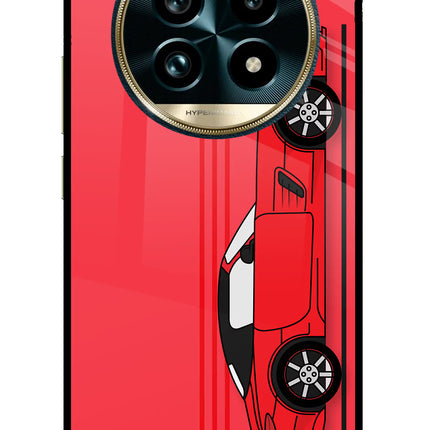 Red Velocity Realme 13 Pro+ 5G Glass Case