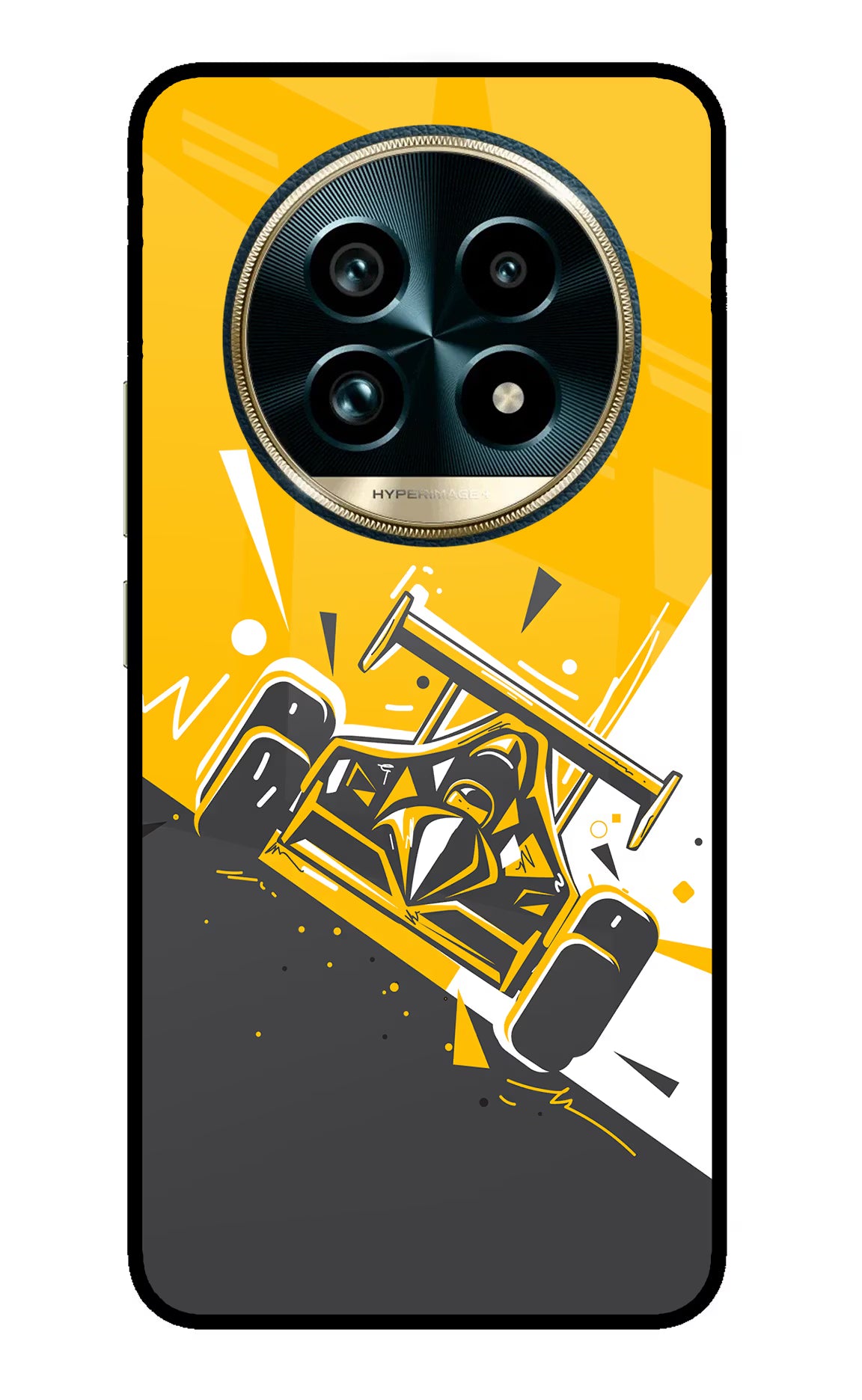 Track King Realme 13 Pro+ 5G Glass Case Back Cover by Casekaro