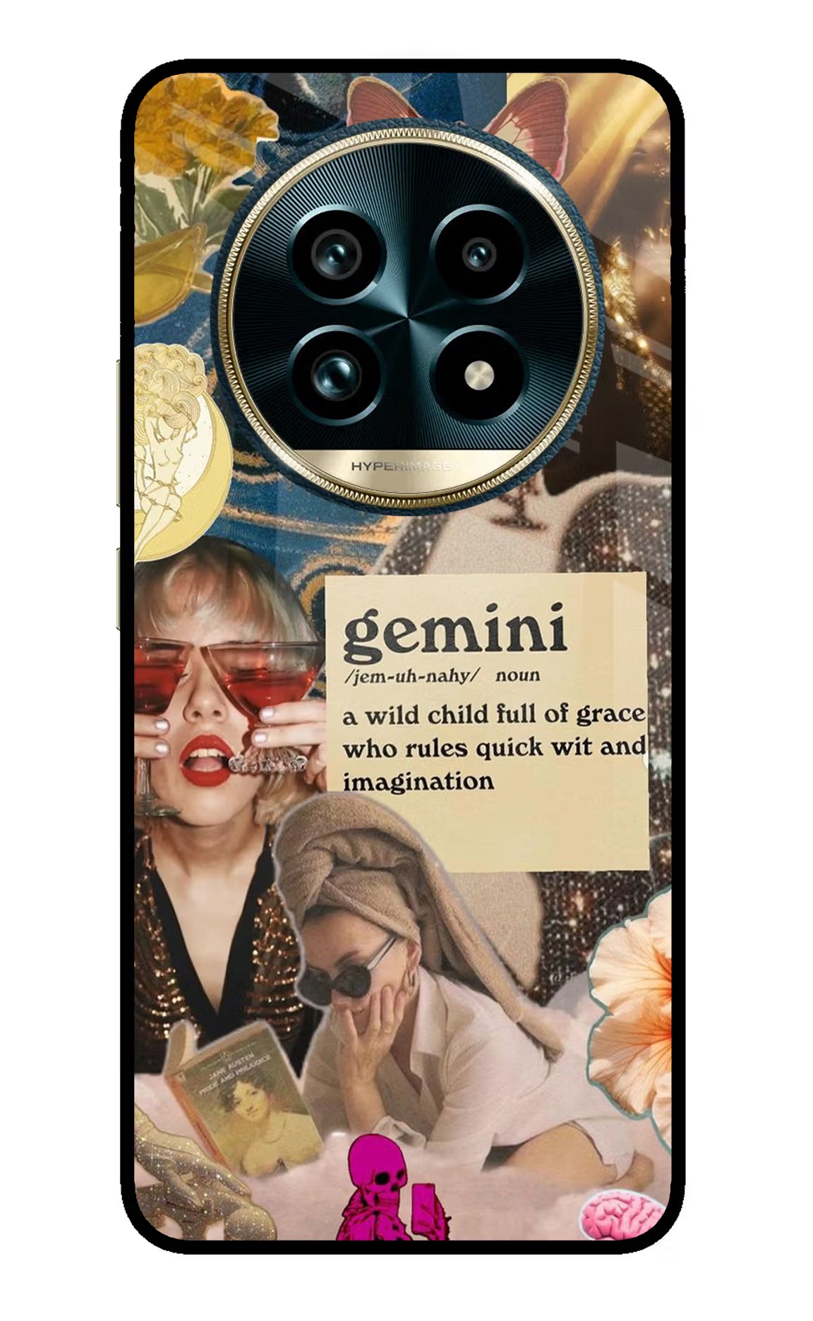 Gemini Zodiac Realme 13 Pro+ 5G Glass Case Back Cover by Casekaro