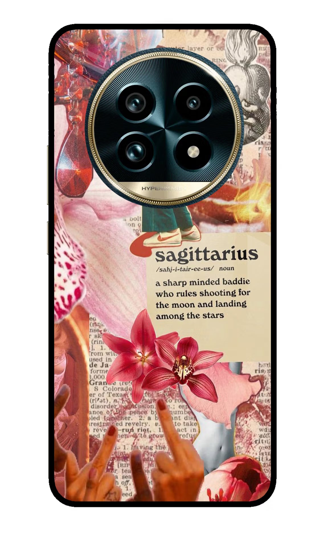 Sagittarius Zodiac Realme 13 Pro+ 5G Glass Case Back Cover by Casekaro