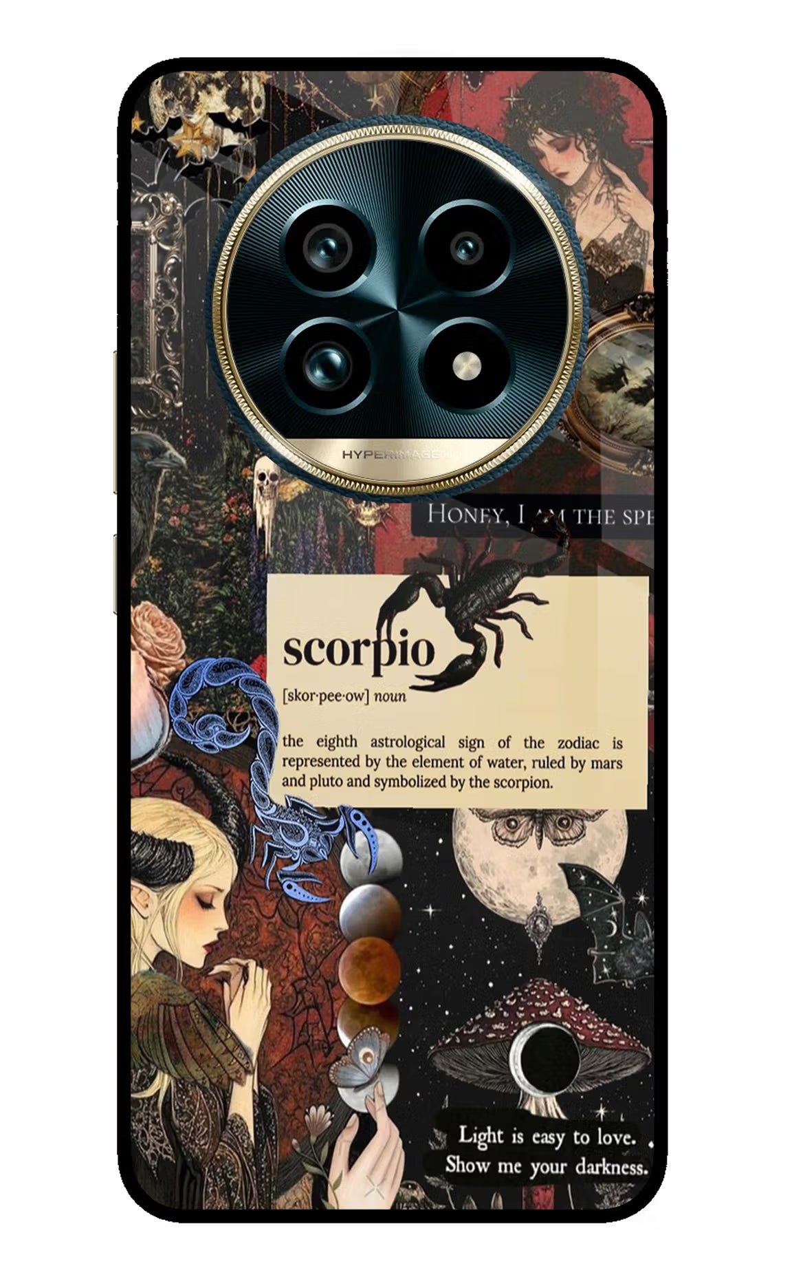 Scorpio Zodiac Realme 13 Pro+ 5G Glass Case Back Cover by Casekaro