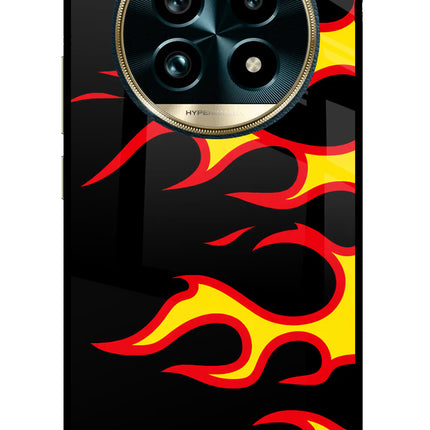 Side Sweep Flames Realme 13 Pro+ 5G Glass Case