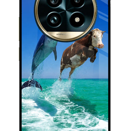Dolphin vs Cow Realme 13 Pro+ 5G Glass Case