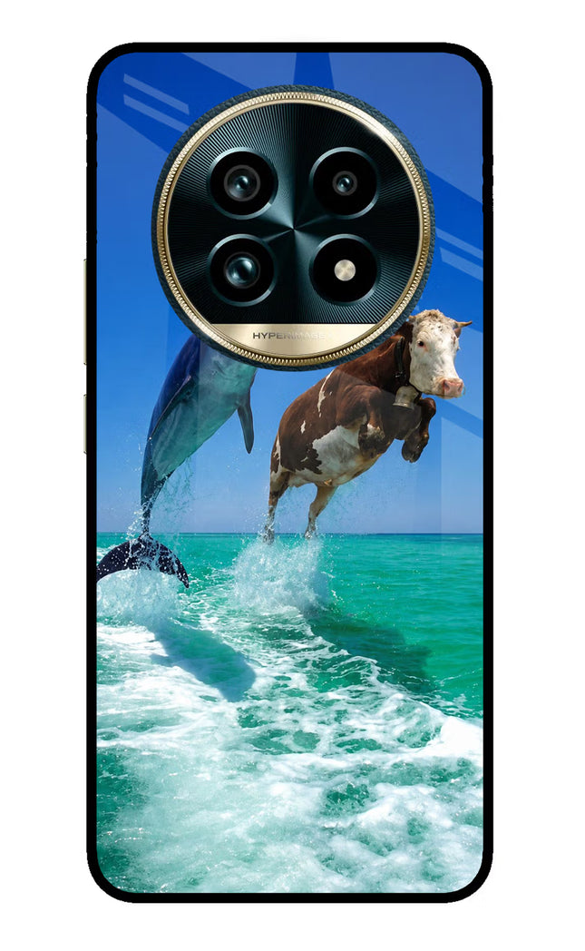 Dolphin vs Cow Realme 13 Pro+ 5G Glass Case