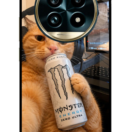 Gamer Cat Energy Realme 13 Pro+ 5G Glass Case
