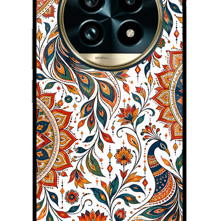 White Mayura Realme 13 Pro+ 5G Glass Case