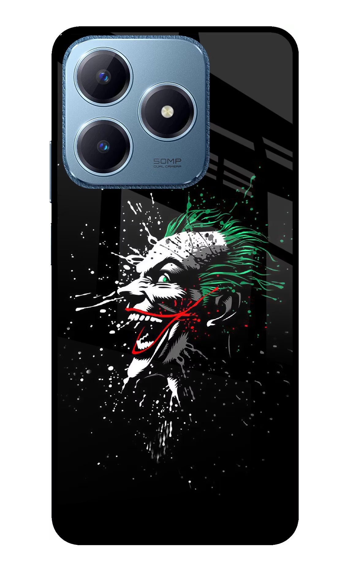 Joker Realme C63 Glass Case Back Cover by Casekaro
