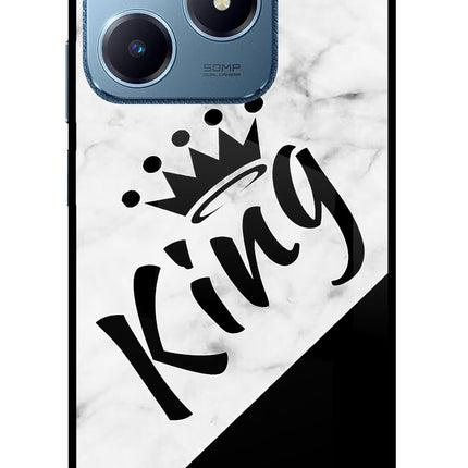 King Realme C63 Glass Case Back Cover by Casekaro