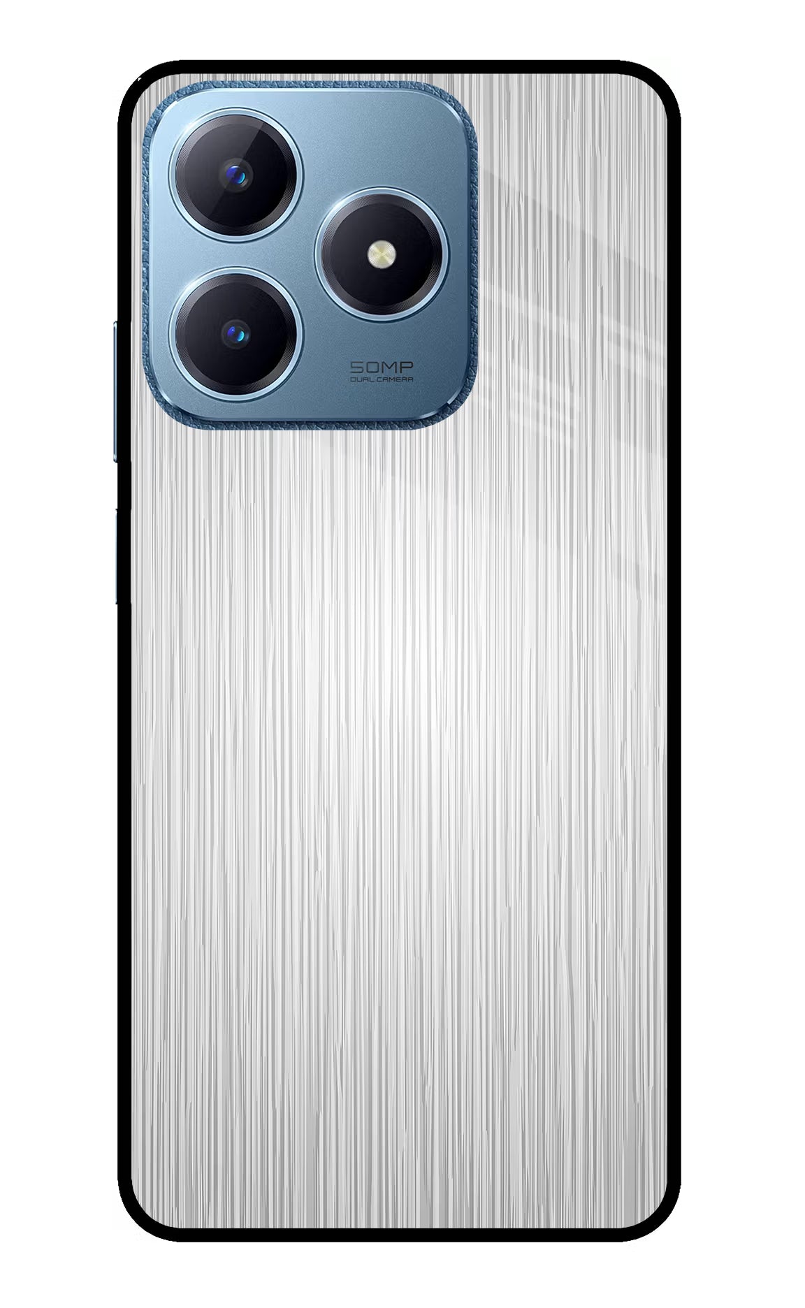 Wooden Grey Texture Realme C63 Glass Case