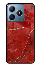Red Marble Design Realme C63 Glass Case