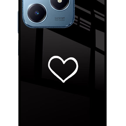 Heart Realme C63 Glass Case Back Cover by Casekaro