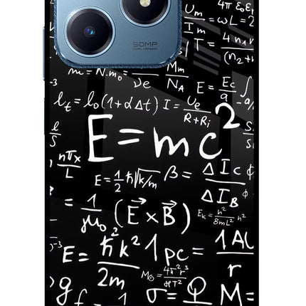 Physics Formula Realme C63 Glass Case Back Cover by Casekaro