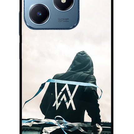 Alan Walker Realme C63 Glass Case Back Cover by Casekaro