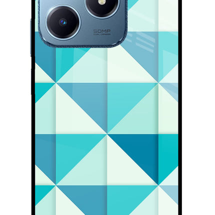 Abstract Realme C63 Glass Case Back Cover by Casekaro