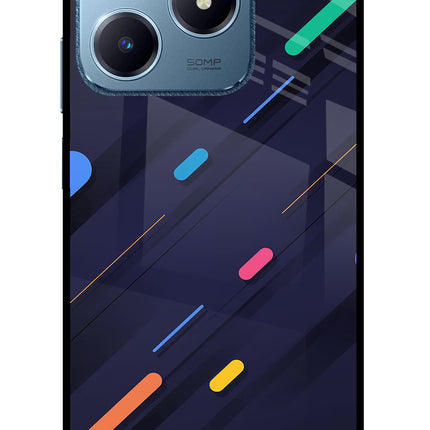 Abstract Design Realme C63 Glass Case Back Cover by Casekaro