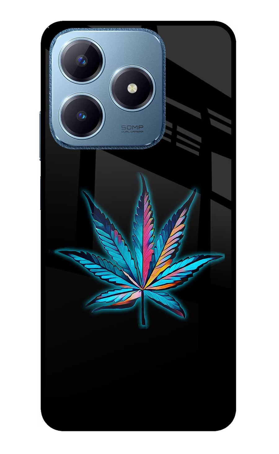 Weed Realme C63 Back Cover, Glass case