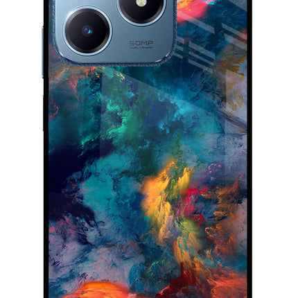 Artwork Paint Realme C63 Glass Case Back Cover by Casekaro