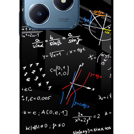 Mathematics Formula Realme C63 Glass Case Back Cover by Casekaro