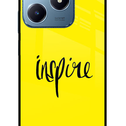 Inspire Realme C63 Glass Case Back Cover by Casekaro