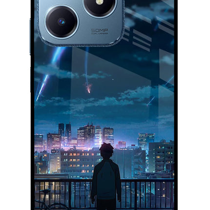 Anime Realme C63 Glass Case Back Cover by Casekaro