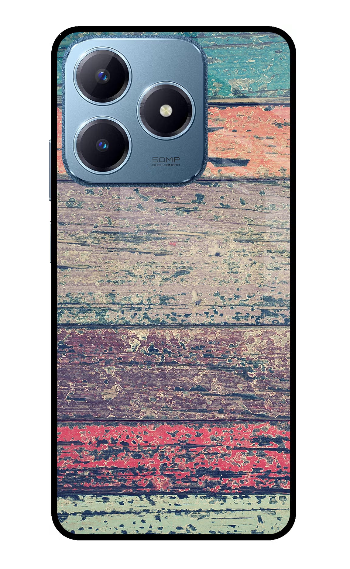 Colourful Wall Realme C63 Glass Case