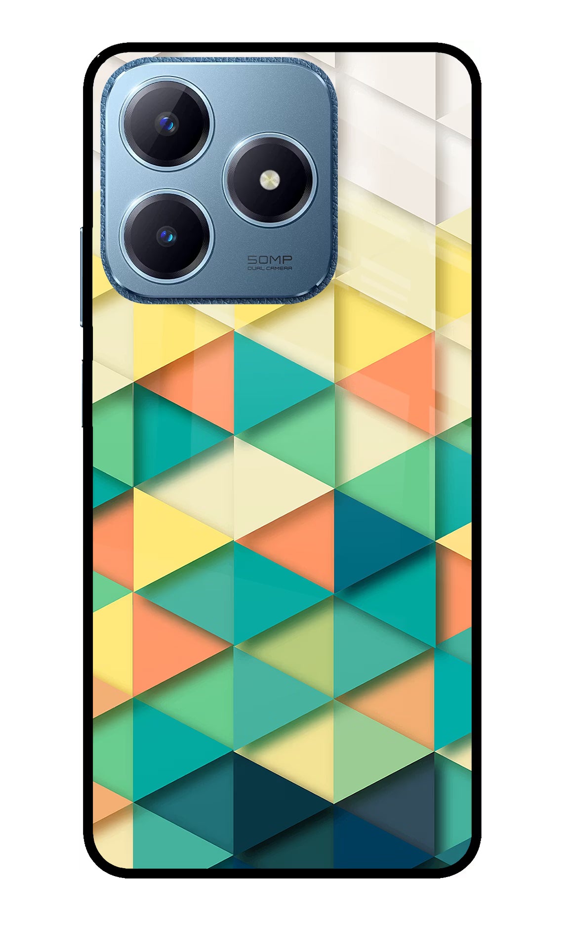 Abstract Realme C63 Glass Case