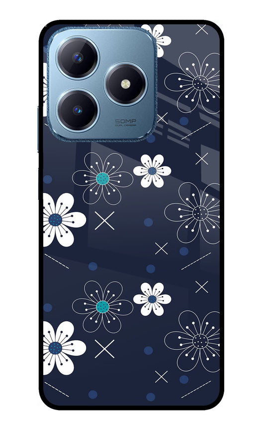 Flowers Realme C63 Glass Case