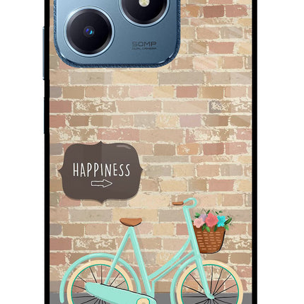 Happiness Artwork Realme C63 Glass Case