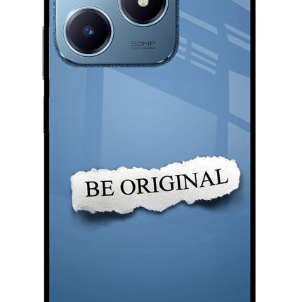 Be Original Realme C63 Glass Case Back Cover by Casekaro