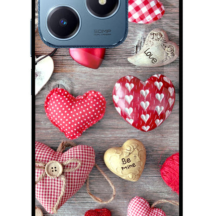 Love Wallpaper Realme C63 Glass Case Back Cover by Casekaro