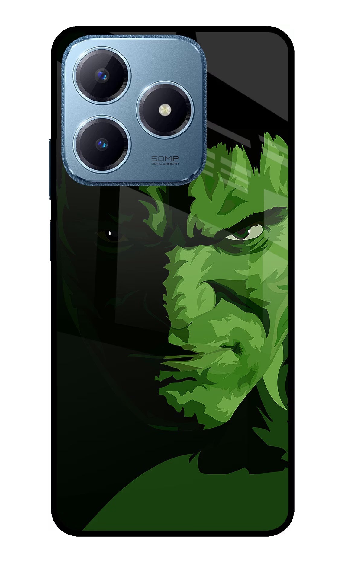 HULK Realme C63 Glass Case Back Cover by Casekaro