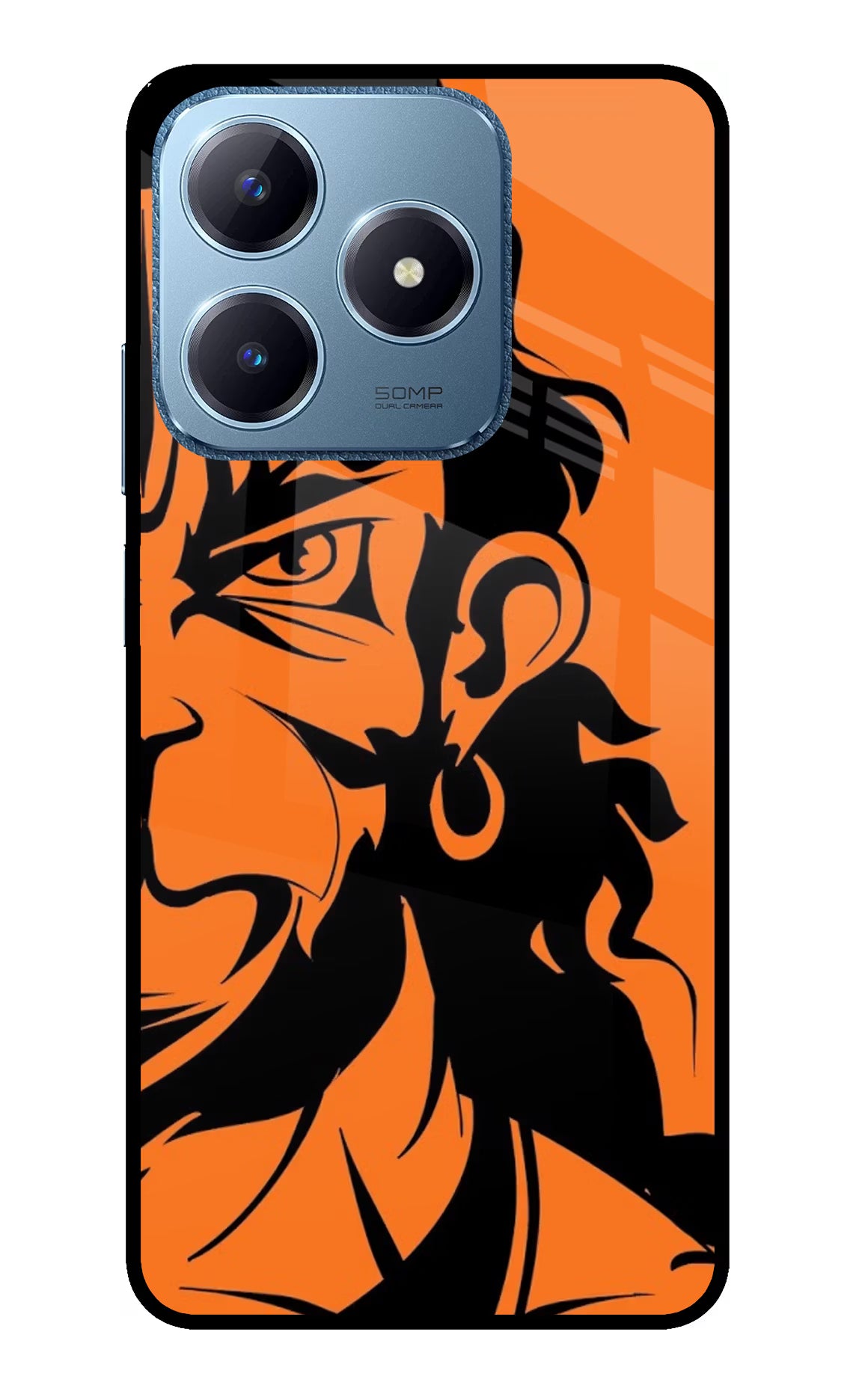 Hanuman Realme C63 Glass Case Back Cover by Casekaro