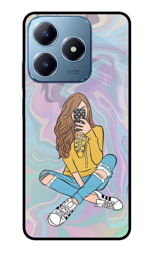 Selfie Girl Realme C63 Glass Case