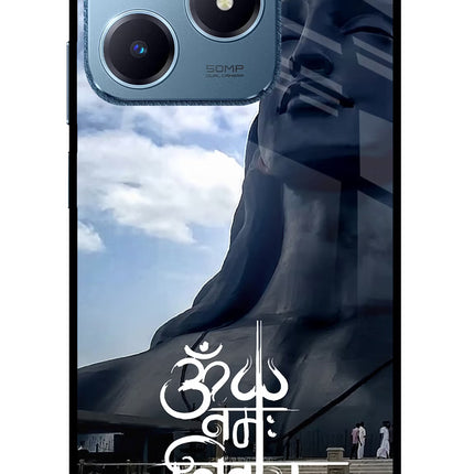 Om Namah Shivay Realme C63 Glass Case Back Cover by Casekaro