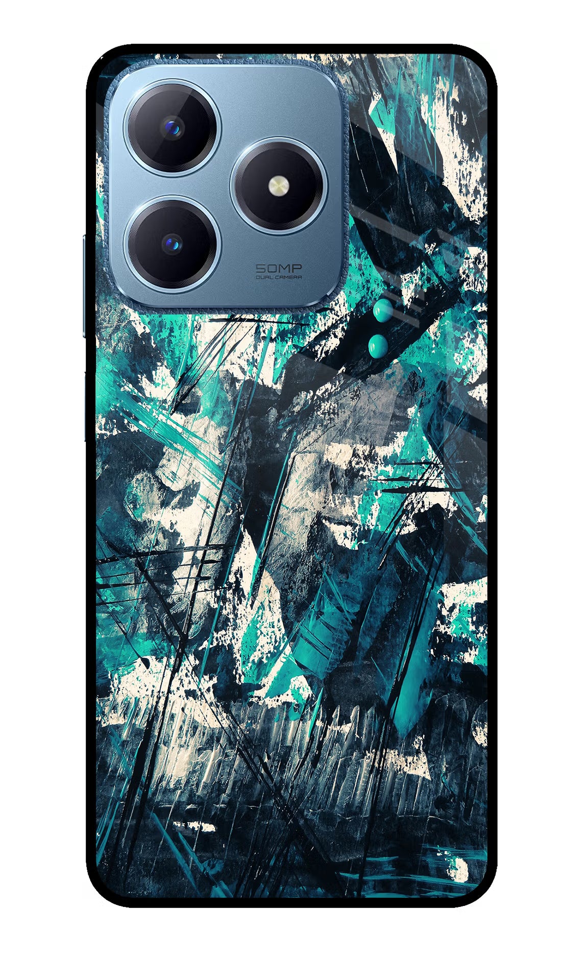Artwork Realme C63 Glass Case Back Cover by Casekaro