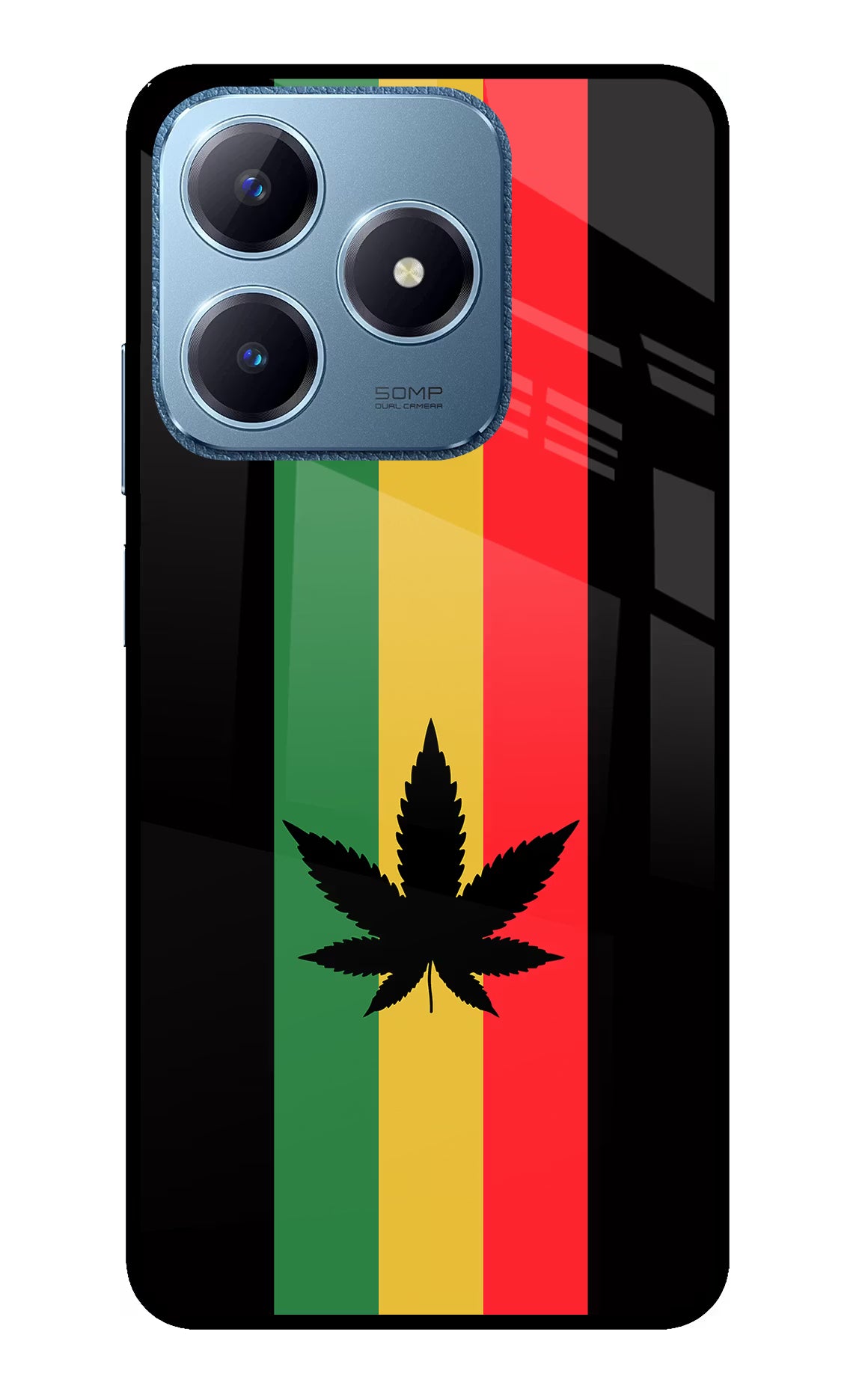 Weed Flag Realme C63 Glass Case