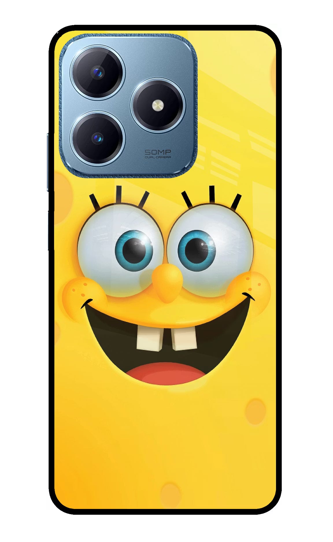 Sponge 1 Realme C63 Glass Case Back Cover by Casekaro