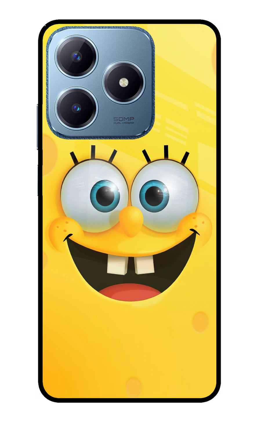 Sponge 1 Realme C63 Back Cover, Glass case
