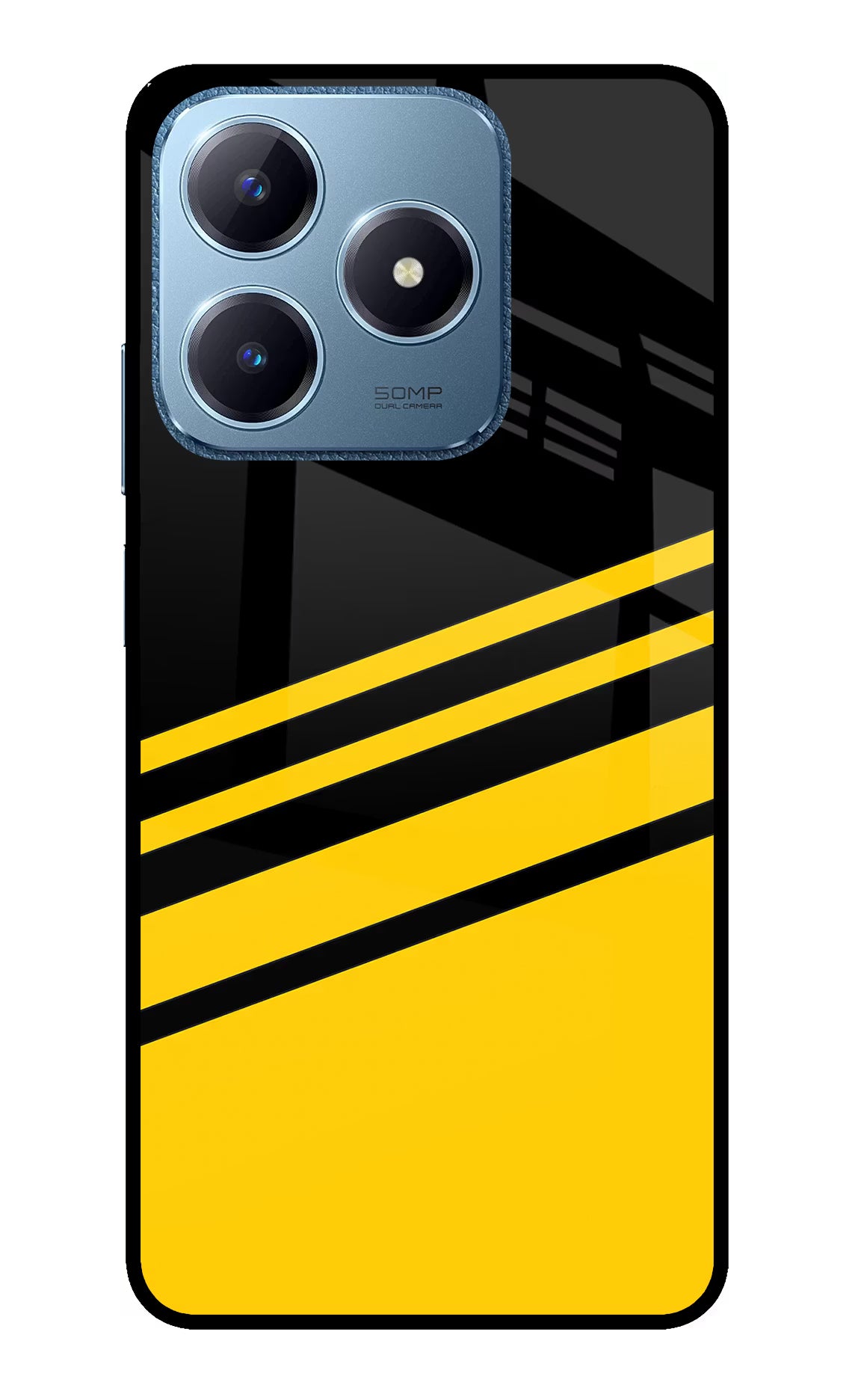 Yellow Shades Realme C63 Glass Case