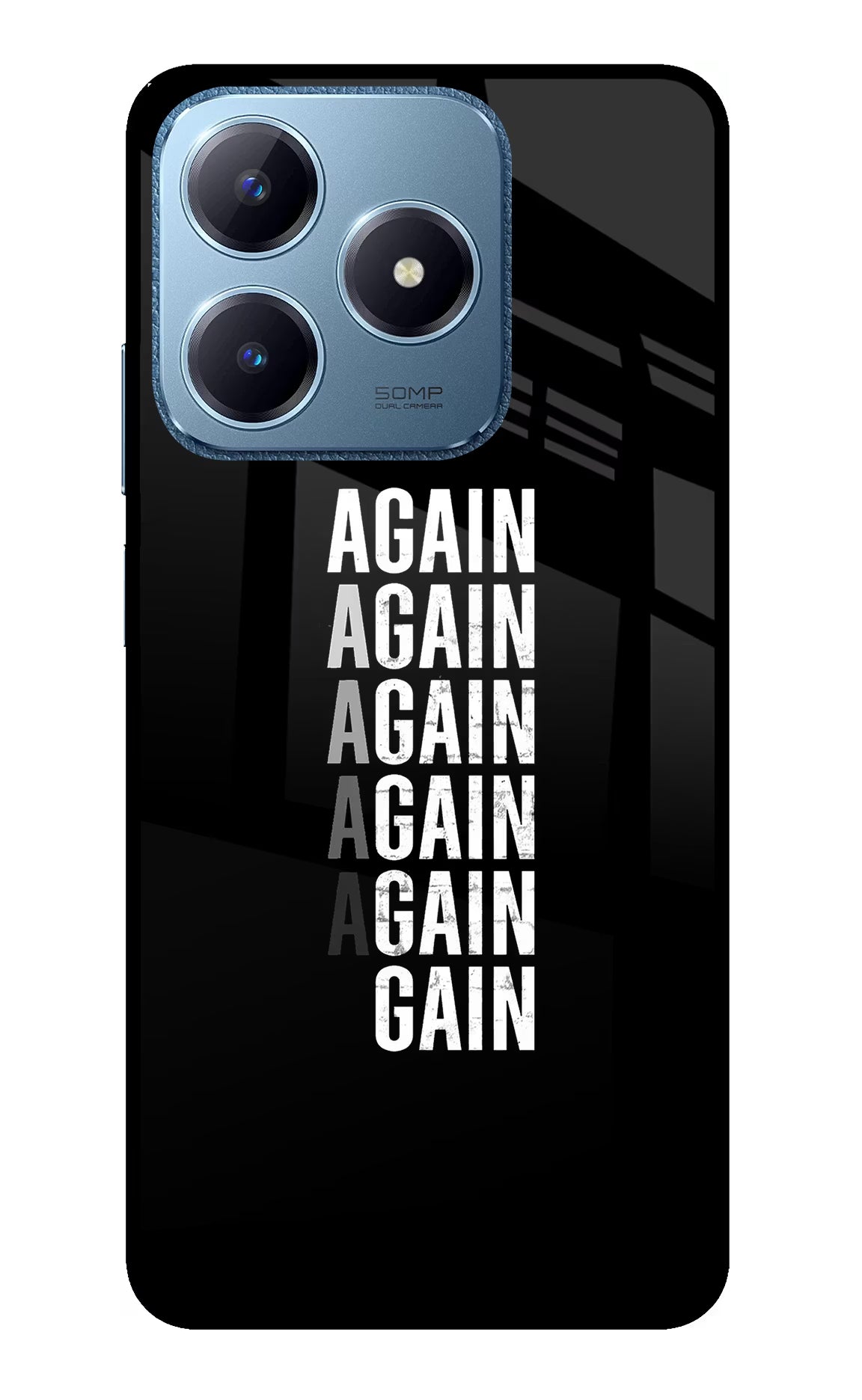 Again Again Gain Realme C63 Glass Case