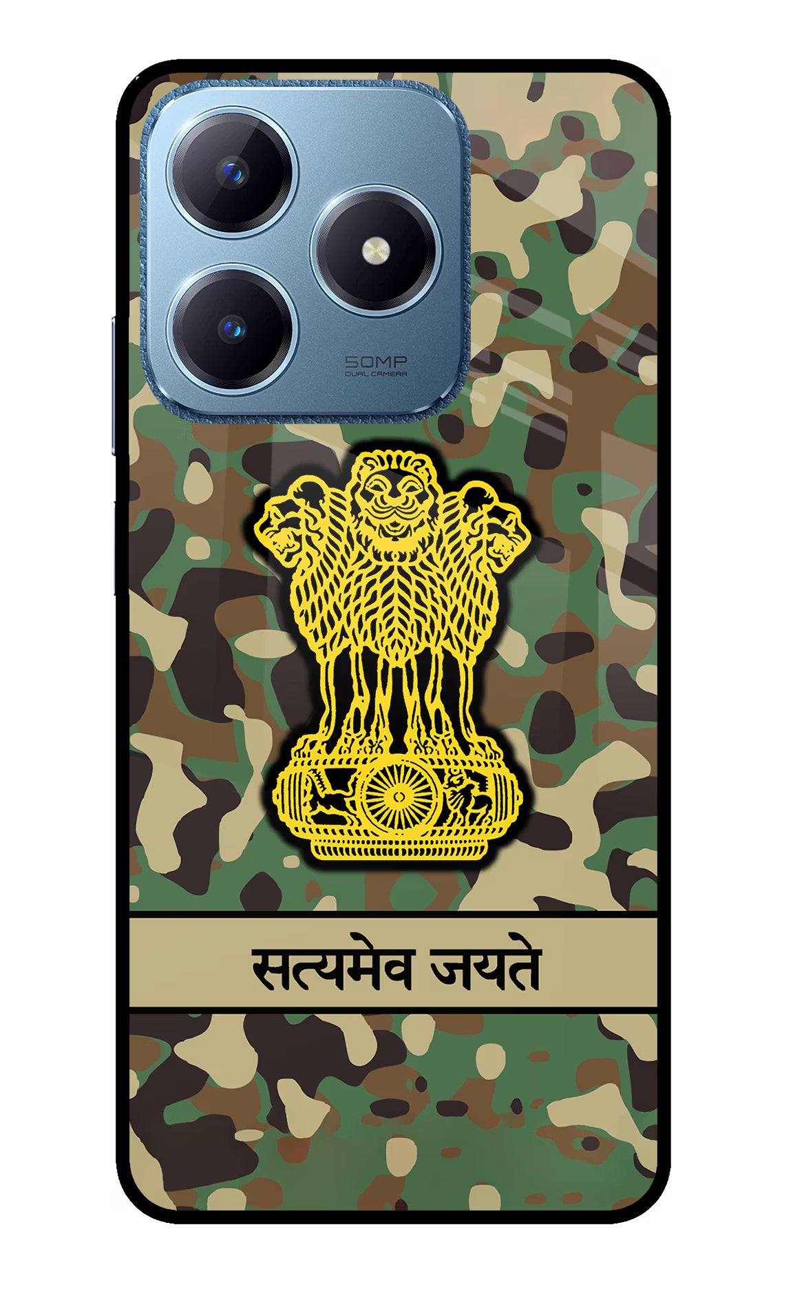 Satyamev Jayate Army Realme C63 Glass Case