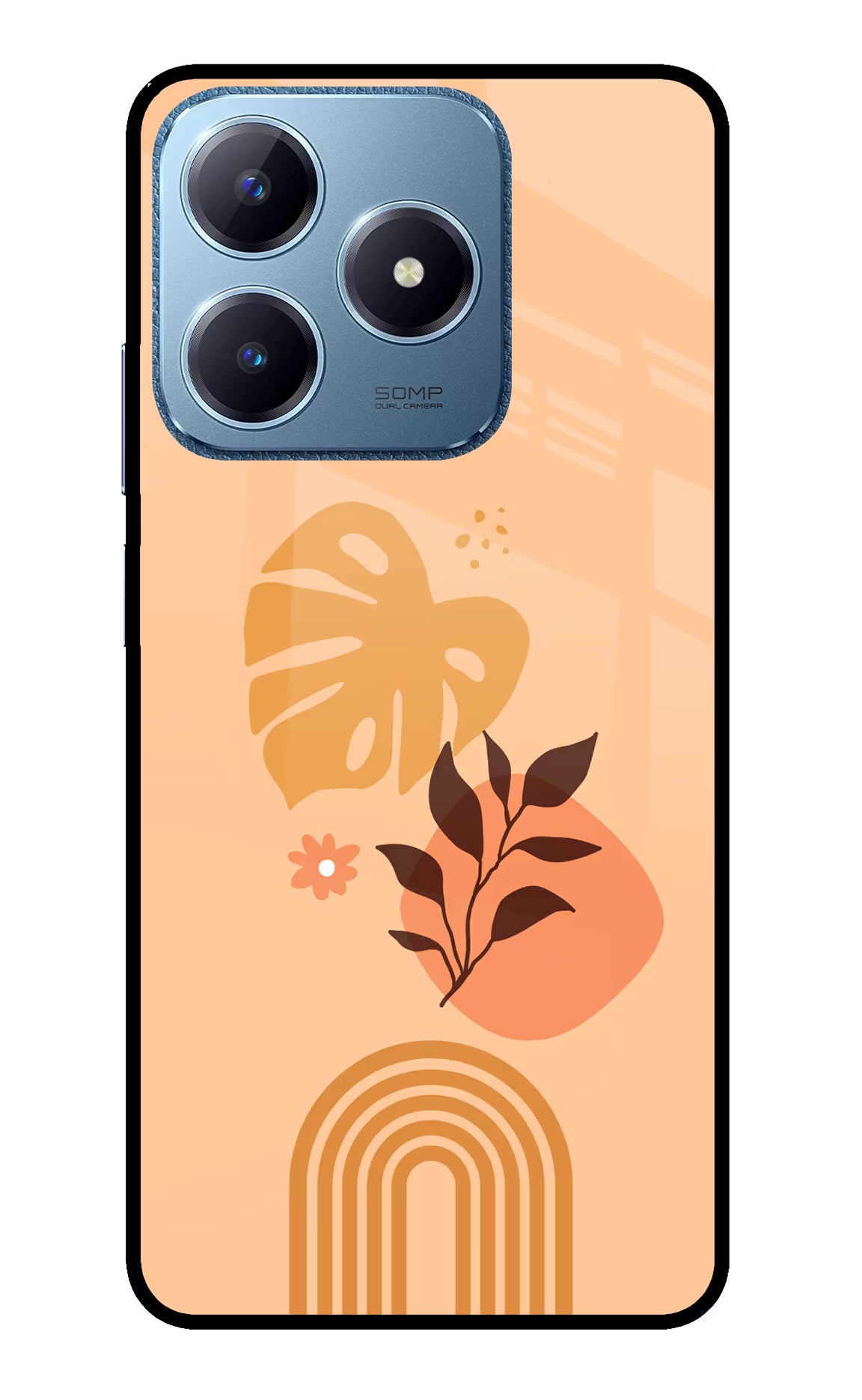 Bohemian Art Realme C63 Glass Case Back Cover by Casekaro