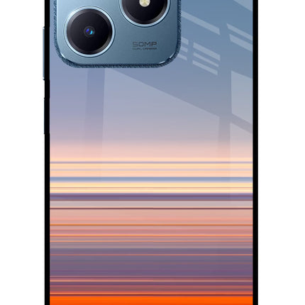 Morning Colors Realme C63 Glass Case Back Cover by Casekaro